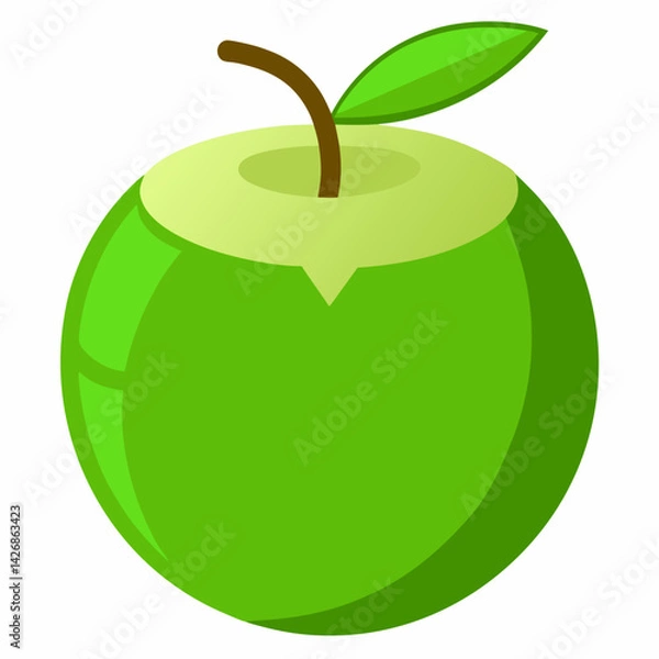 Obraz green coconut isolated vector