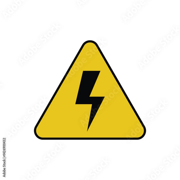 Fototapeta Voltage icon vector design illustration