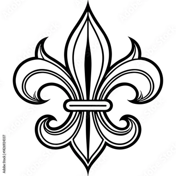 Fototapeta fleur de lis design