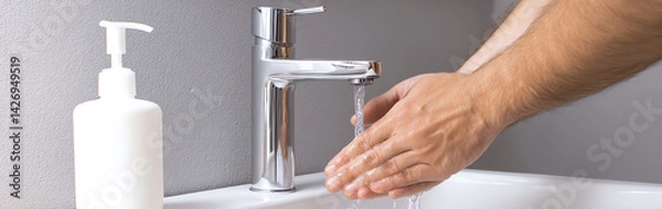Obraz washing hands, AI generated