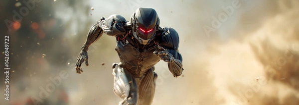 Obraz war cyborg, AI generated