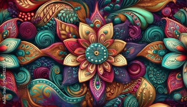 Obraz abstract fractal background