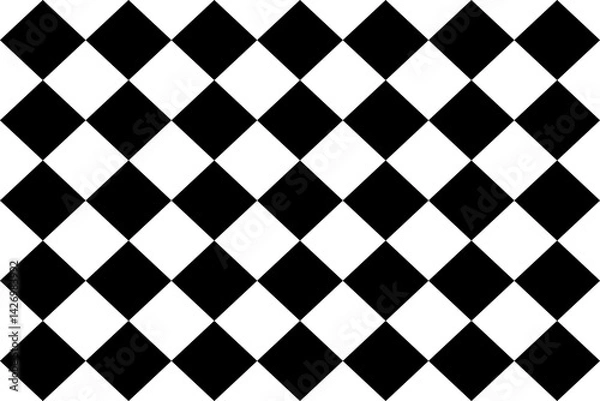 Obraz Horizontal design of black and white diamonds