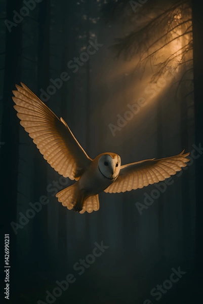 Fototapeta A stunning, hyper-realistic close-up portrait of an exotic bird captured in vivid detail. This digital artwork showcases the bird’s intricate feather texture, vibrant coloration, and intense eye focus