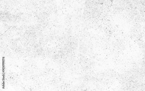 Obraz Vector grunge overlay texture. Black and white background. Overlay aged grainy messy template. Renovate wall scratched backdrop