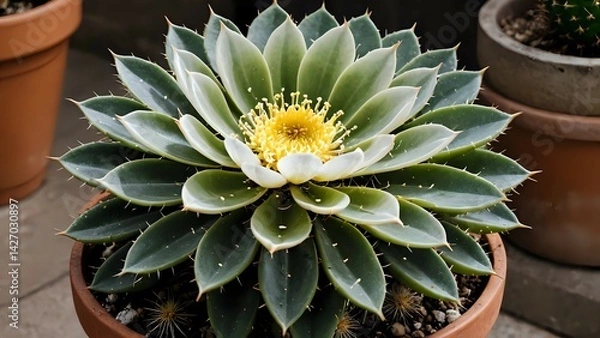Obraz cactus in a pot