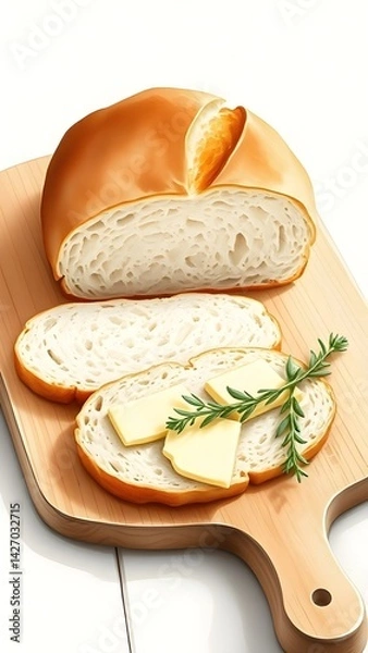 Obraz Farmhouse Bread and Butter