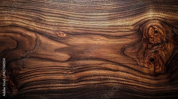 Obraz Richly Grained Wood Texture with Swirling Patterns and Warm Brow