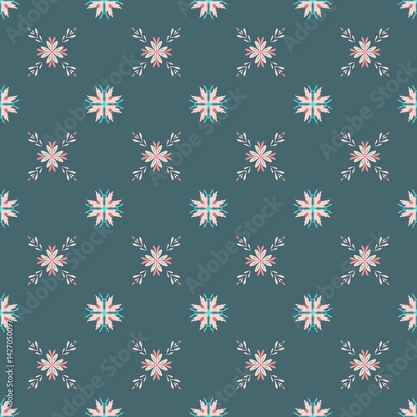 Obraz abstract tile template in Mediterranean style.