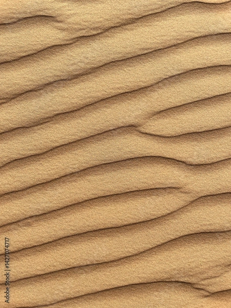 Obraz sand texture. sand pattern in empty close up vertical image