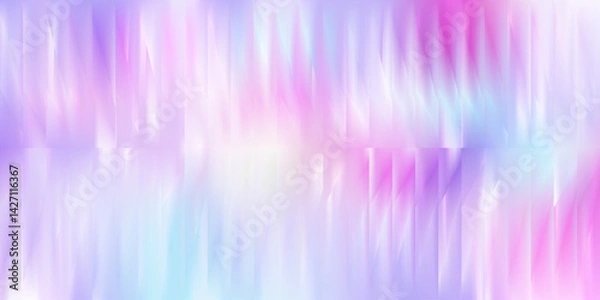 Fototapeta Colorful pastel abstract background with vertical glass distortion effect in soft blue, green and white tones. Vertical layout with subtle blur. Stock vector illustration in abstract style.