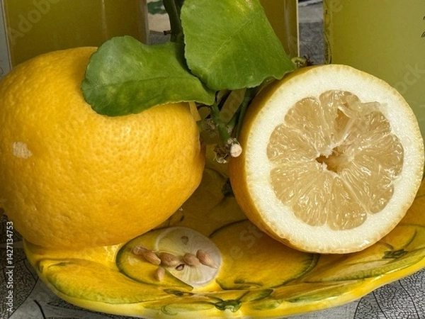 Obraz lemons on a plate