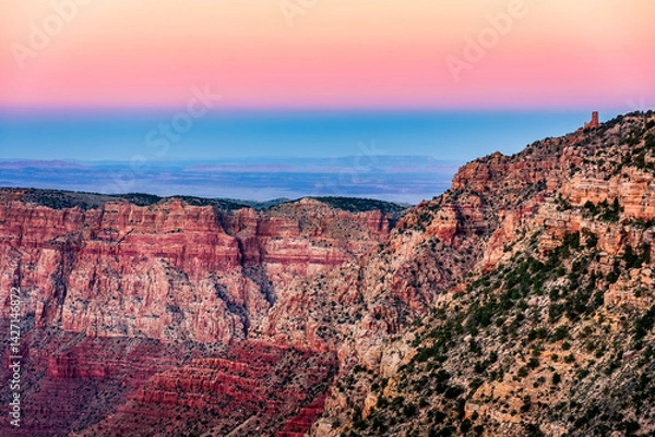Fototapeta Spectacular view from the south rim of the Grand Canyon in Arizona