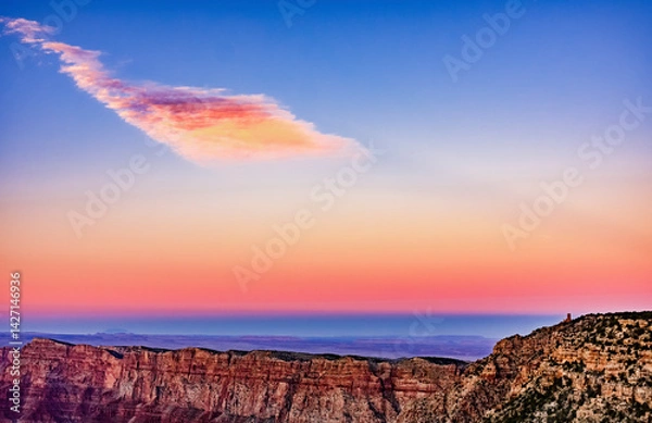 Fototapeta Spectacular view from the south rim of the Grand Canyon in Arizona