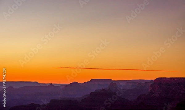 Fototapeta Spectacular view from the south rim of the Grand Canyon in Arizona