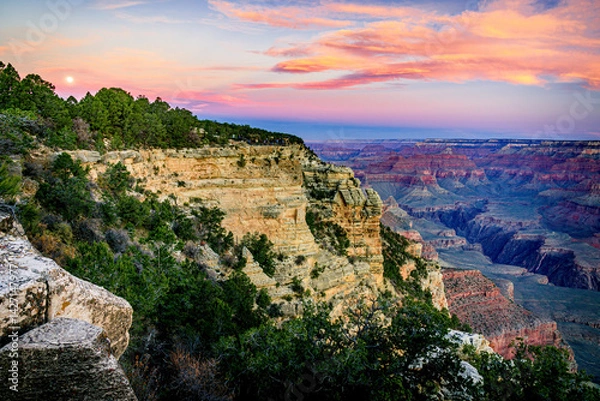 Fototapeta Spectacular view from the south rim of the Grand Canyon in Arizona