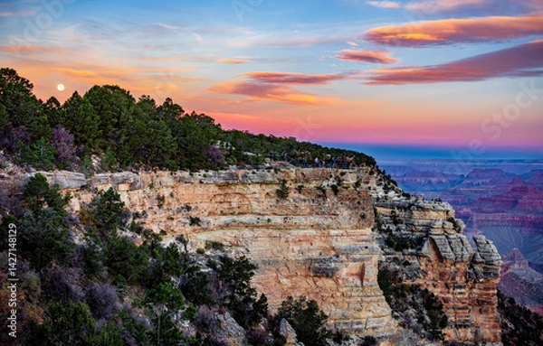 Fototapeta Spectacular view from the south rim of the Grand Canyon in Arizona