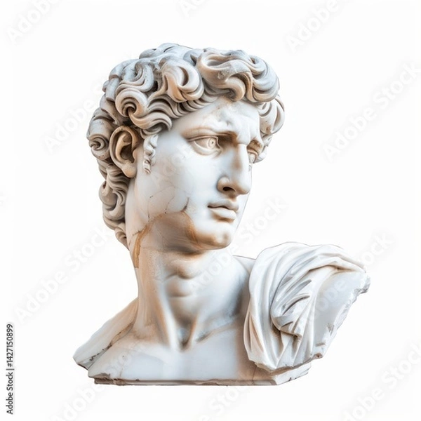 Obraz Classical marble statue head sculpture