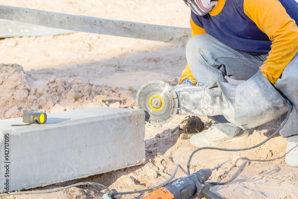 Obraz Concrete cutter