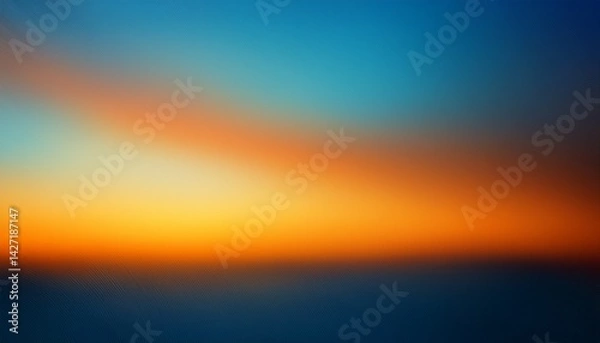 Fototapeta abstract orange and blue gradient blurred background