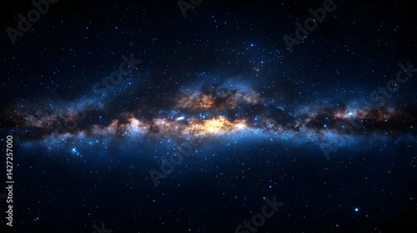 Fototapeta Milky Way Galaxy In Deep Space