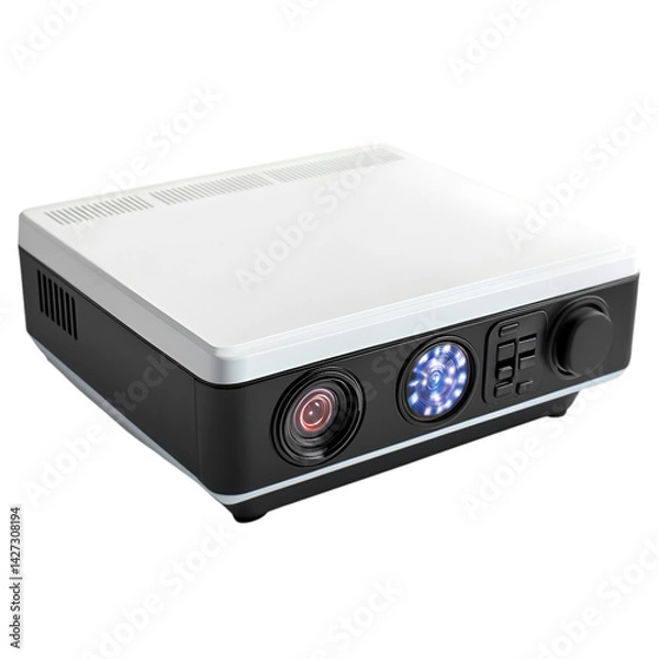 Fototapeta Modern projector device sleek design advanced technology,