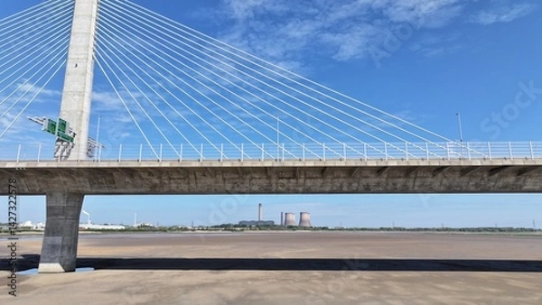 Fototapeta Mersey Gateway Bridge, Merseyside, Liverpool