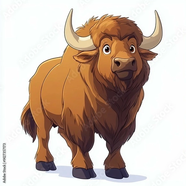 Obraz Cartoon Buffalo