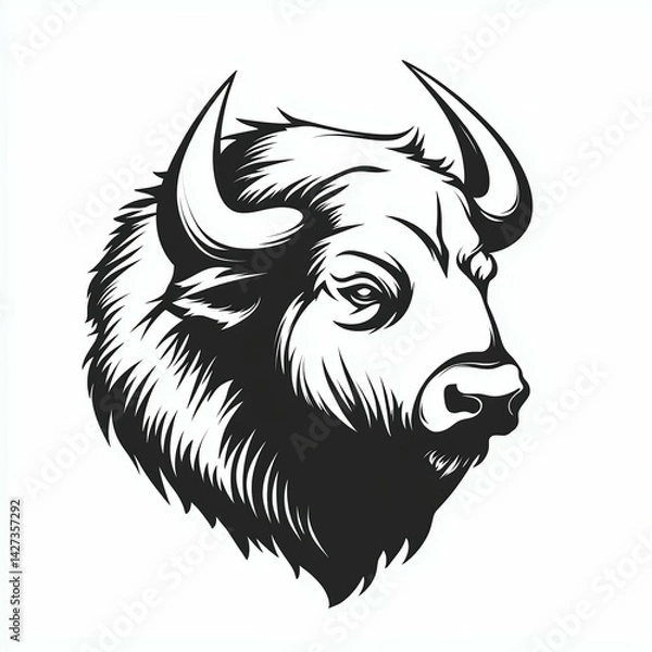 Obraz Buffalo Face Logo