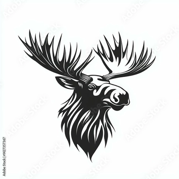 Obraz Moose Face Logo