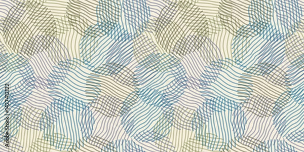 Fototapeta Geometric illustration background. Seamless pattern.Vector. 幾何学イラストパターン　背景素材