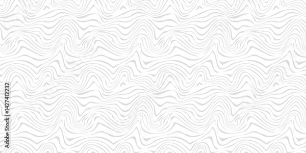 Fototapeta Wavy shapes background. Seamless pattern. Vector. なみなみパターン　シームレス