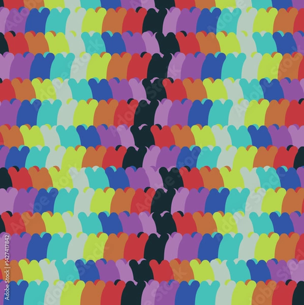 Fototapeta Rainbow texture with different colored spots