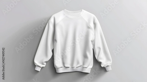 Fototapeta A sweater mockup front view high resolution texture