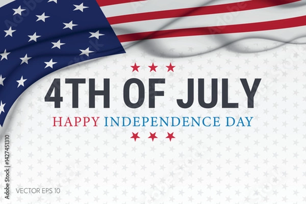 Fototapeta Classic Independence Day Layout Design