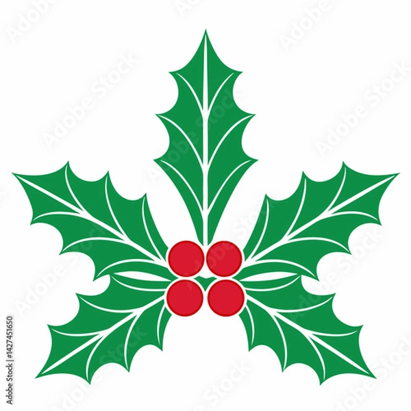 Obraz Clean Simple Vector Holly Design