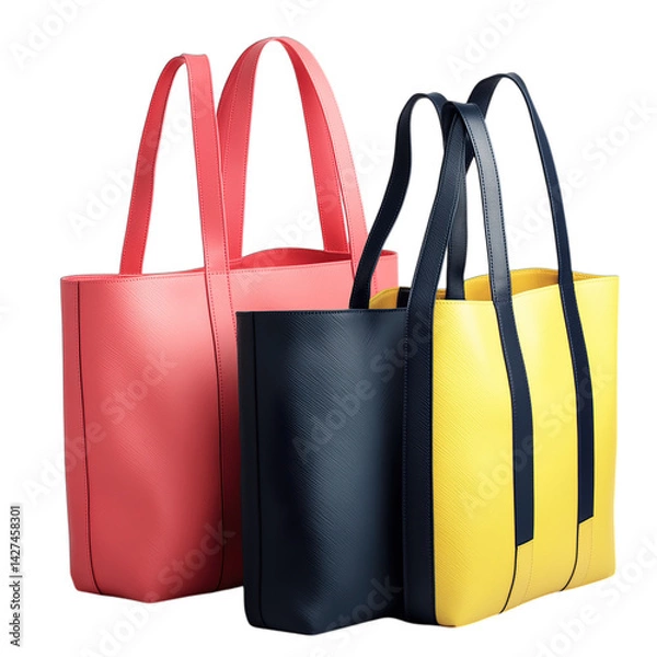 Obraz red shopping bag isolated on transparent background png