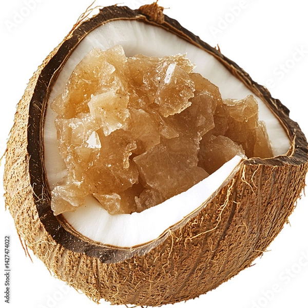 Obraz coconut in a bowl isolated on transparent background png