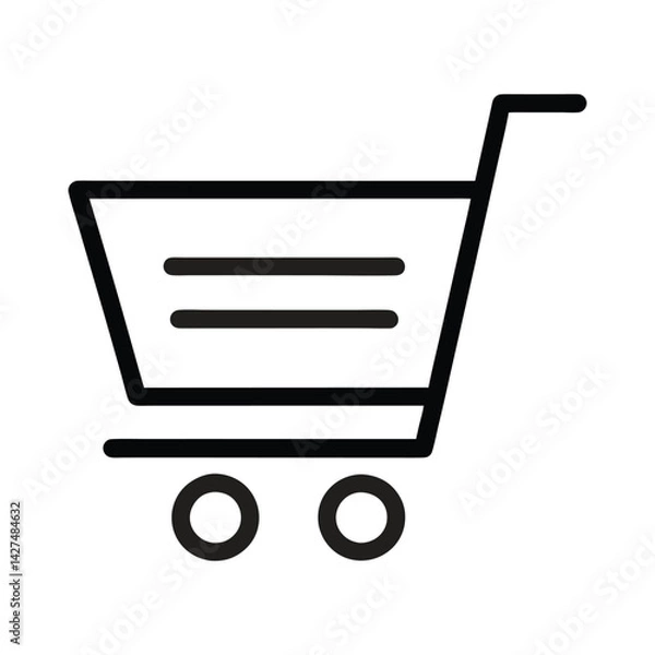 Obraz shopping cart icon