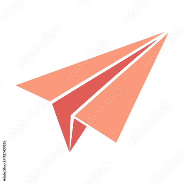 Obraz paper plane vector illustration