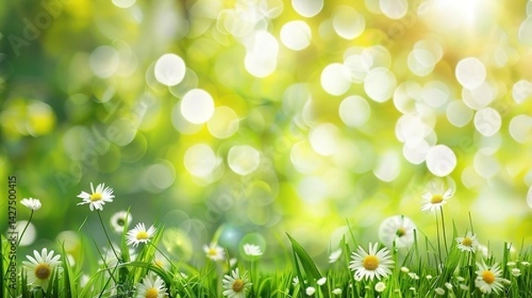 Fototapeta Spring Bank Holiday Festive Background: Igniting the Fiery Joy and Endless Vitality of Spring Bank Holiday with Colorful Festive Elements