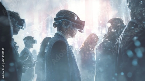 Obraz The metaverse in global business revolutionizes networking