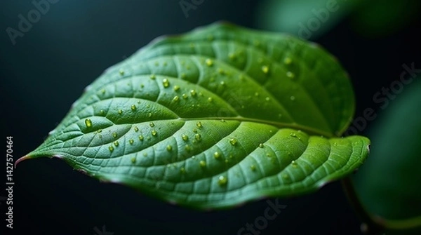 Obraz close up of green leaf