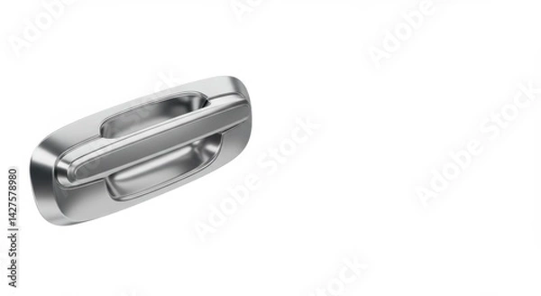 Fototapeta High-Quality Exterior Car Door Handle 3D Render Modern Automotive Part Design