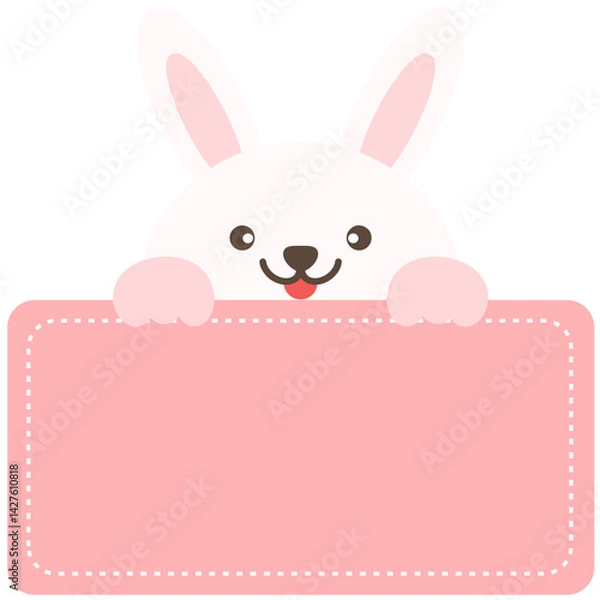 Fototapeta 토끼 이름표