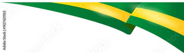Obraz Brazil Flag Corner Border Illustration