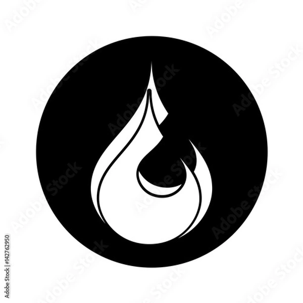 Obraz fire flame isolated icon vector illustration design