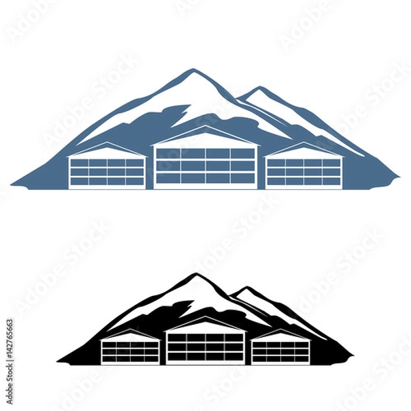 Fototapeta Logo ski resort