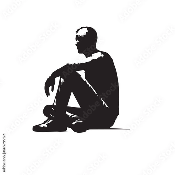 Fototapeta Vector Sitting and Standing Pose Silhouettes

Black and White Human Pose Silhouette Set

Sitting Standing People Silhouettes Vector