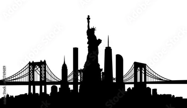 Obraz New York City skyline vector